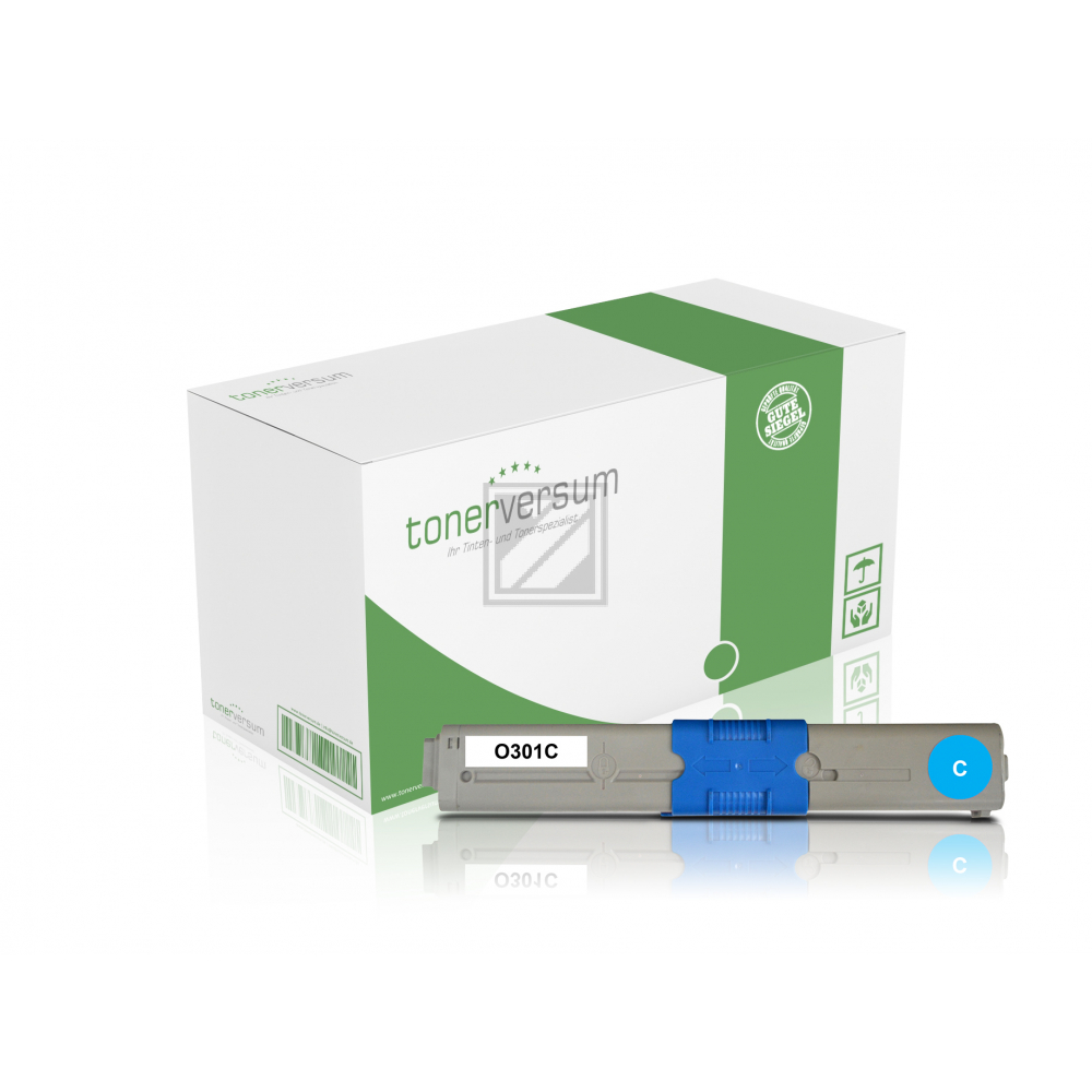 Tonerversum Toner-Kit cyan (102915) ersetzt 44973535