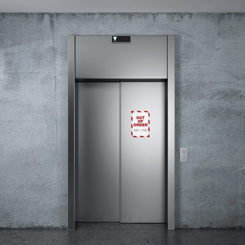 DURABLE Magnetrahmen DURAFRAME® MAGNETIC SECURITY A4 rot A4, 5 St.