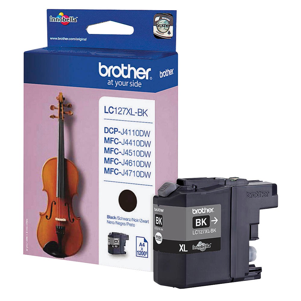 Brother Tintenpatrone schwarz HC (LC-127XLBK)