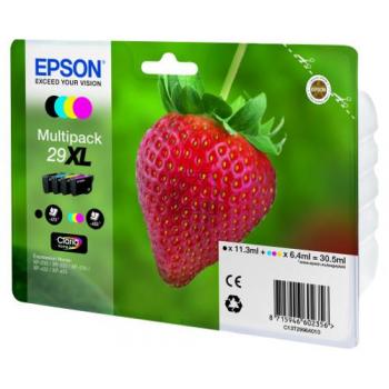 Epson Tintenpatrone gelb, magenta, schwarz, cyan HC (C13T29964012, T2996)