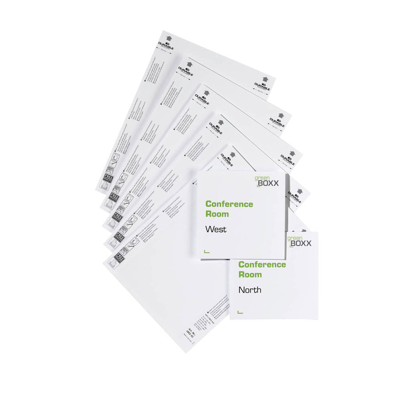 DURABLE Einsteckschilder für Namensschilder DOOR SIGN Refill 14,9 x 14,85 cm, 20 St.