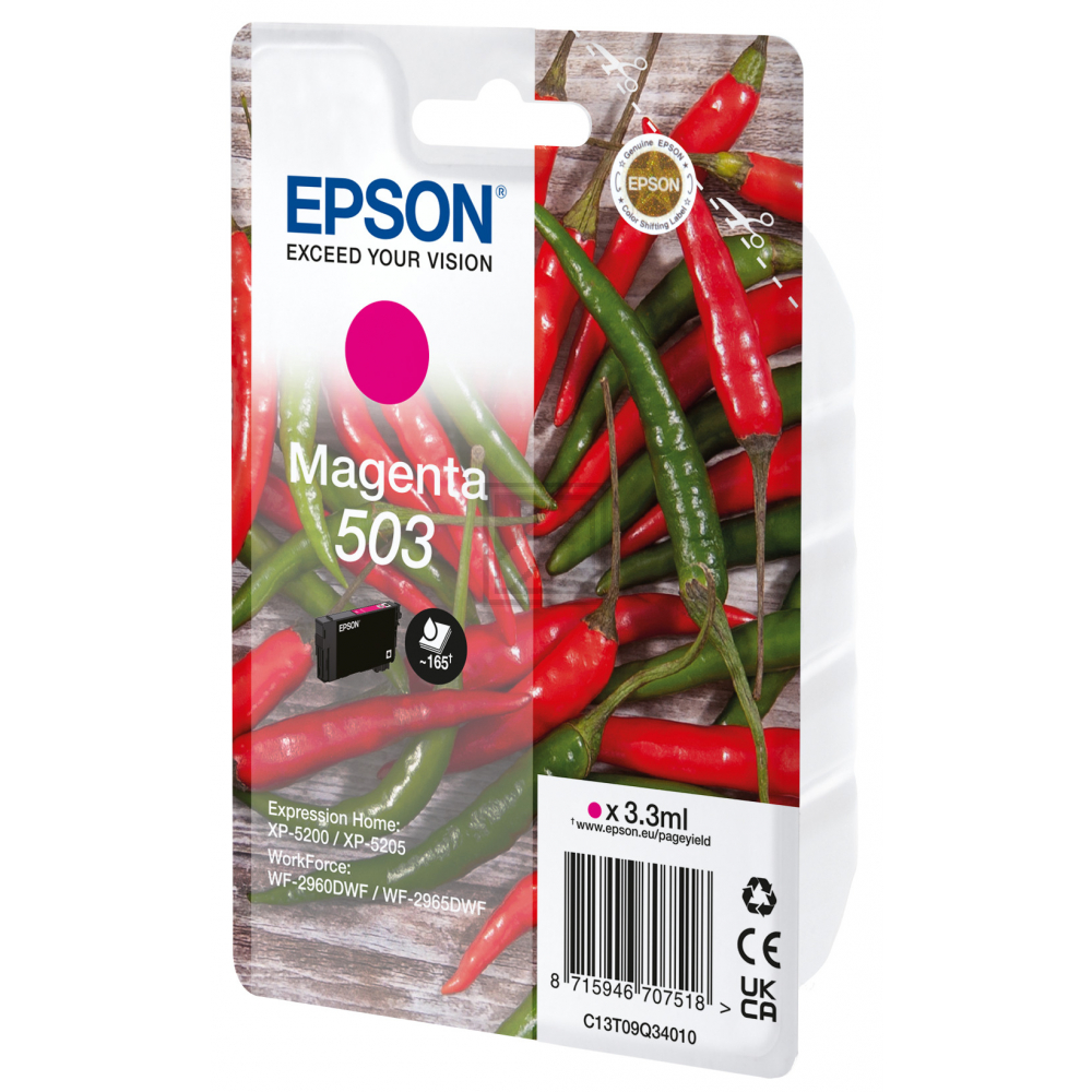 Epson Tintenpatrone magenta SC (C13T09Q34010, 503)