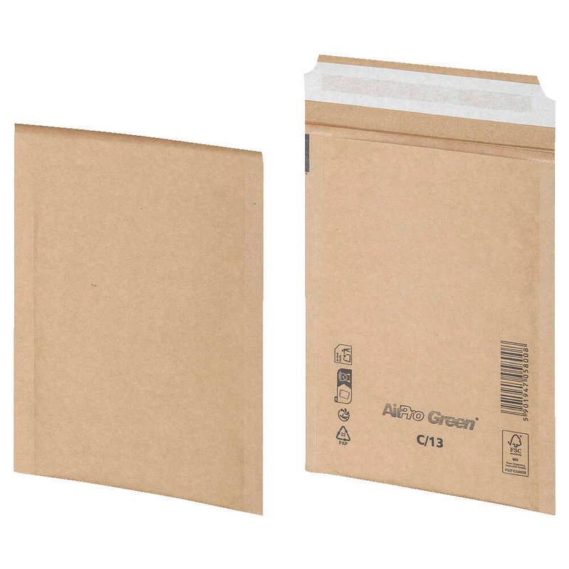 BONG Versandtaschen AirPro Green C13 ohne Fenster braun 100 St.