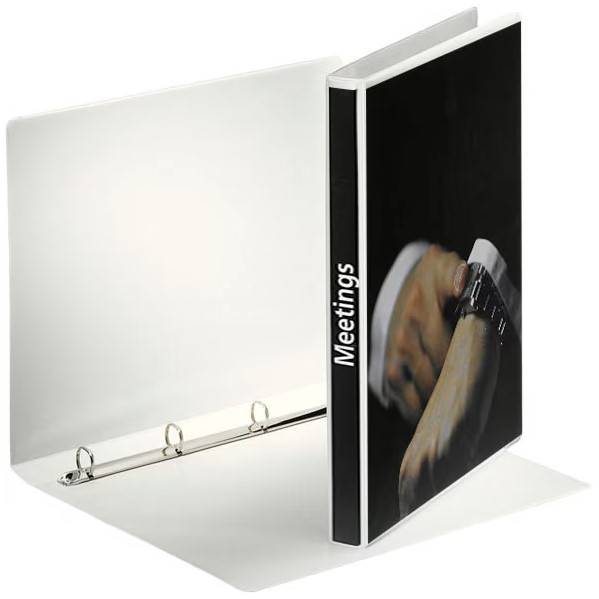 Esselte Präsentationsringbücher 4-Ringe weiß 3,0 cm DIN A4, 10 St.