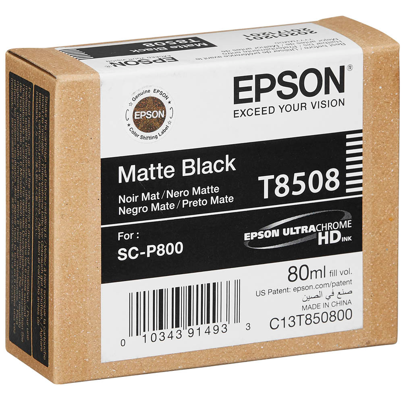 Epson Tintenpatrone schwarz matt (C13T850800, T8508)