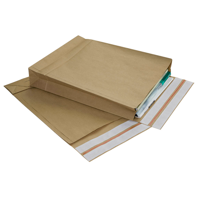 BONG Faltentaschen e-Green ca. DIN C3 ohne Fenster braun mit 8,0 cm Falte, 200 St.