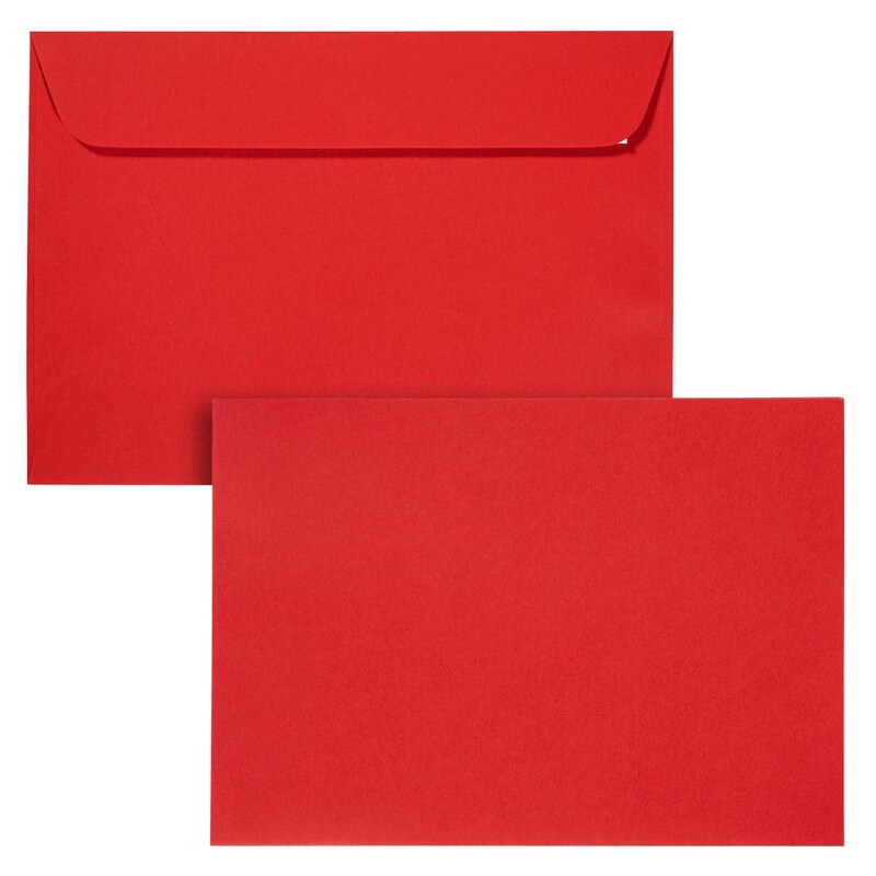 artoz Briefumschläge Mosaic DIN C5 ohne Fenster feuerrot haftklebend 20 St.