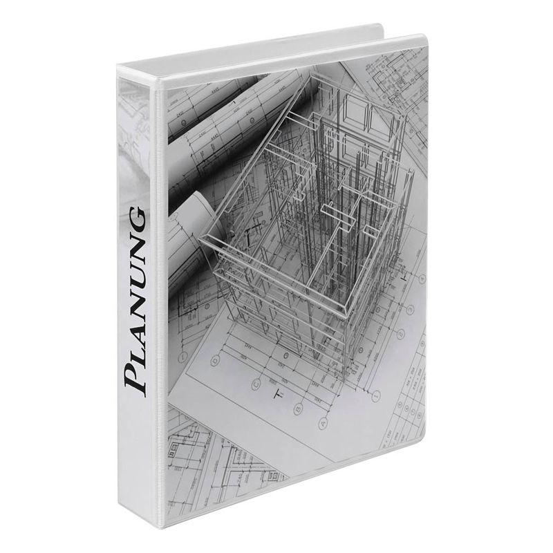 Esselte Präsentationsringbücher 4-Ringe weiß 5,1 cm DIN A4, 10 St.