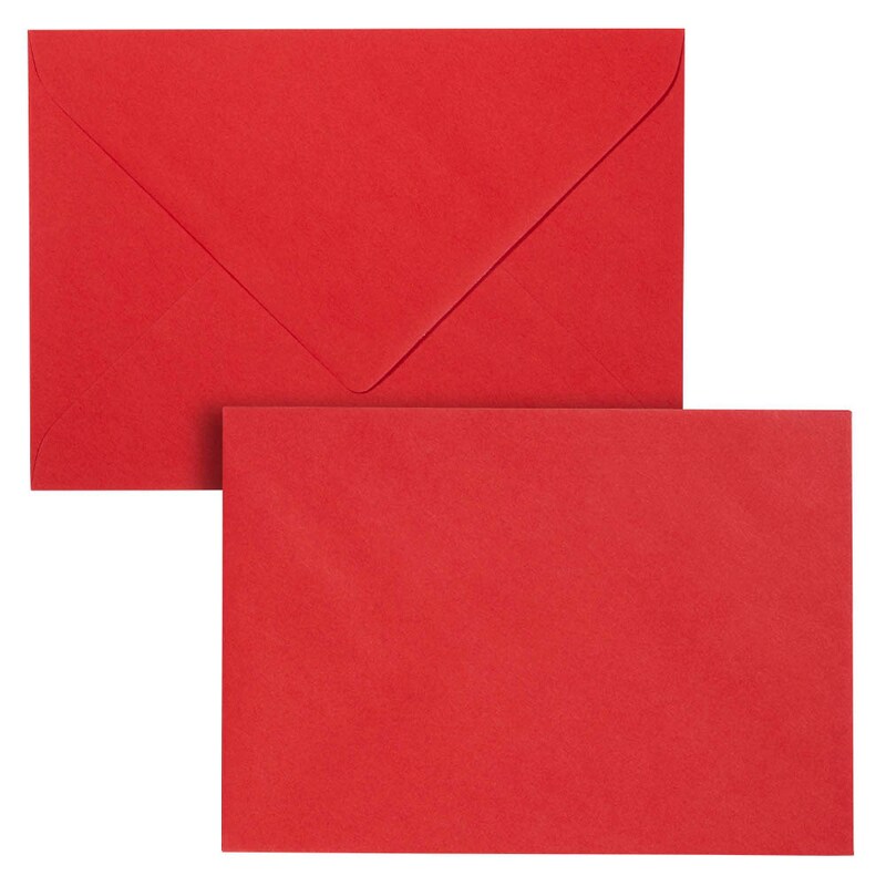 artoz Briefumschläge Mosaic DIN B6 ohne Fenster feuerrot nassklebend 20 St.