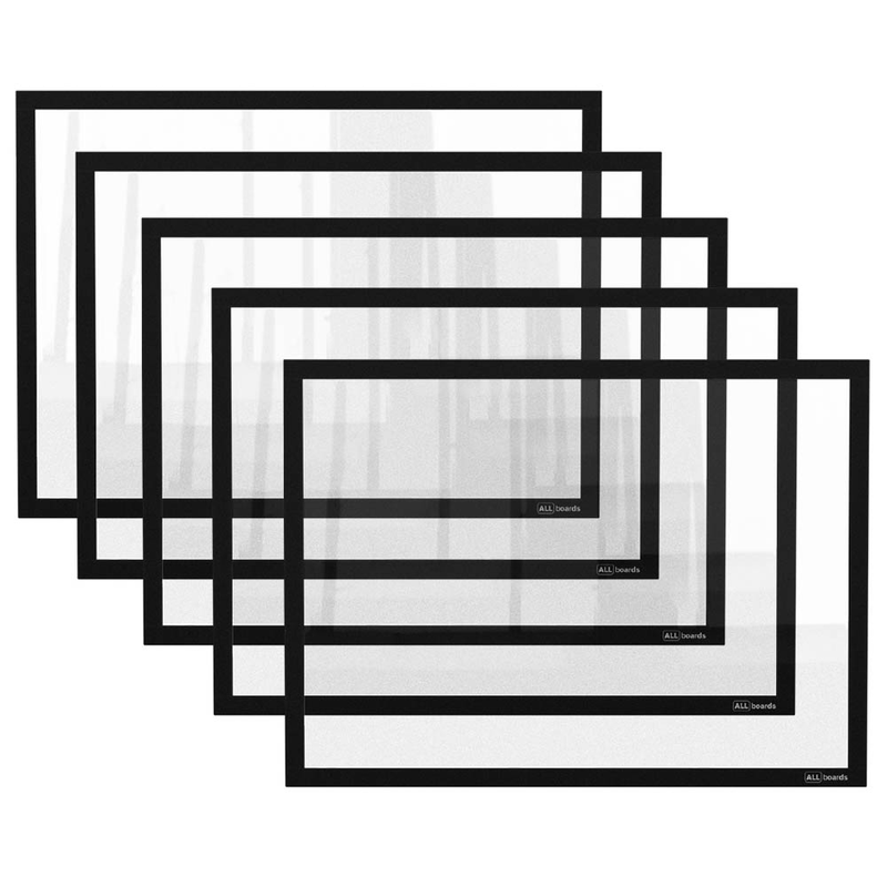 ALLboards Magnetrahmen schwarz A4, 5 St.