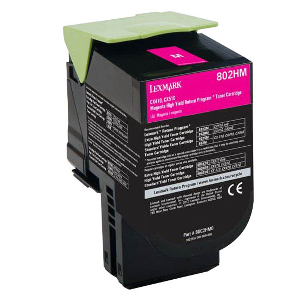Lexmark 80C2HM0 / 802HM Toner Magenta