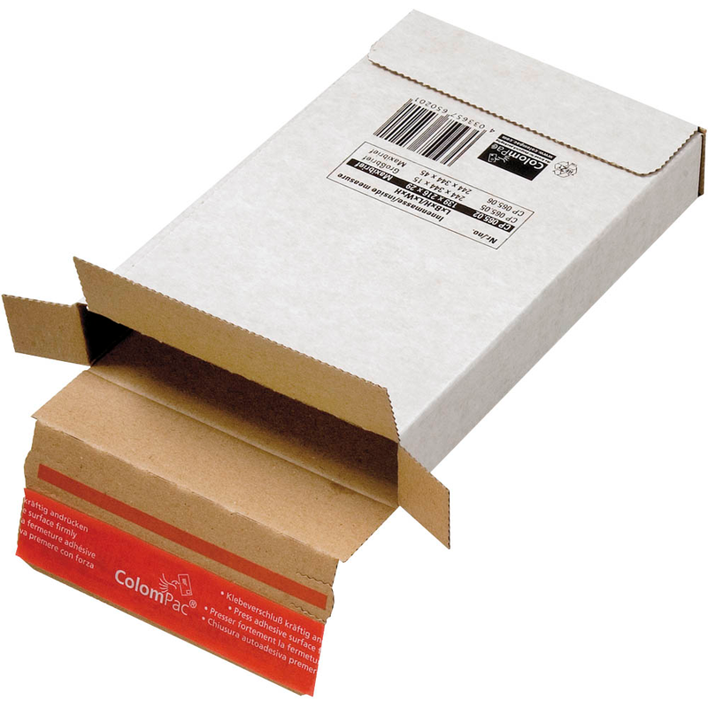 ColomPac® Versandkartons Kurierpakete 22,5 x 14,5 x 3,4 cm, 20 St.