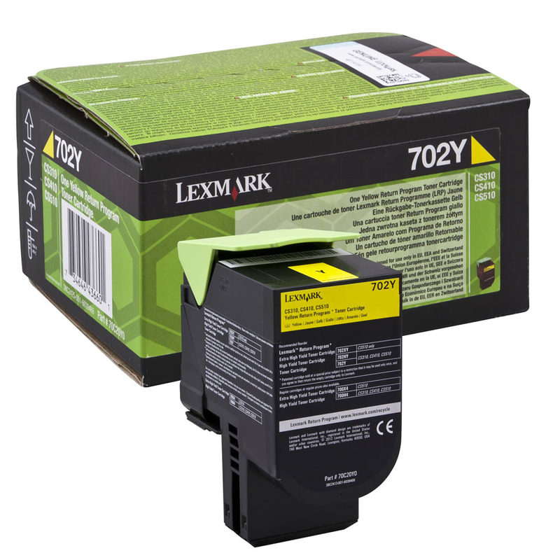 Lexmark Toner-Kit Return gelb (70C20Y0, 702Y)