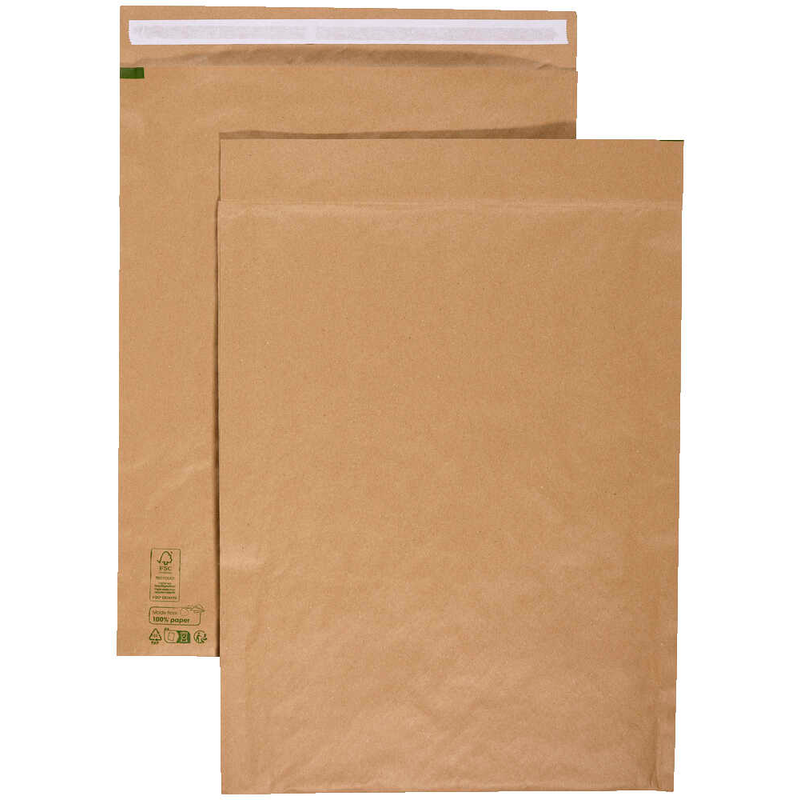 aroFAIR® Polstertaschen Gr. 10/K braun für DIN B3 34,0 x 47,5 cm, 50 St.