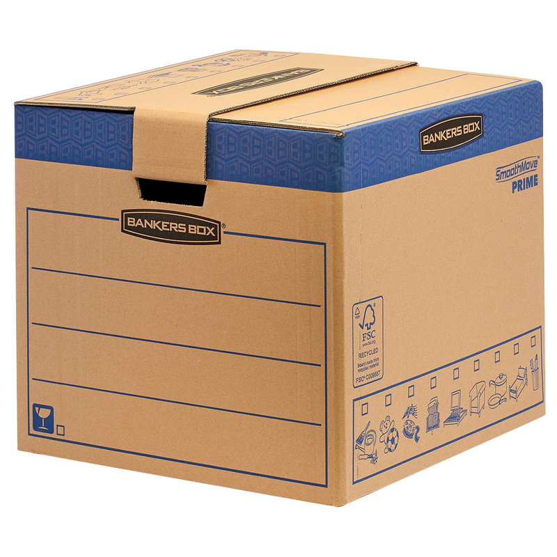 Bankers Box Umzugskartons SmoothMove FastFold 47,0 x 48,0 x 41,2 cm, 5 St.