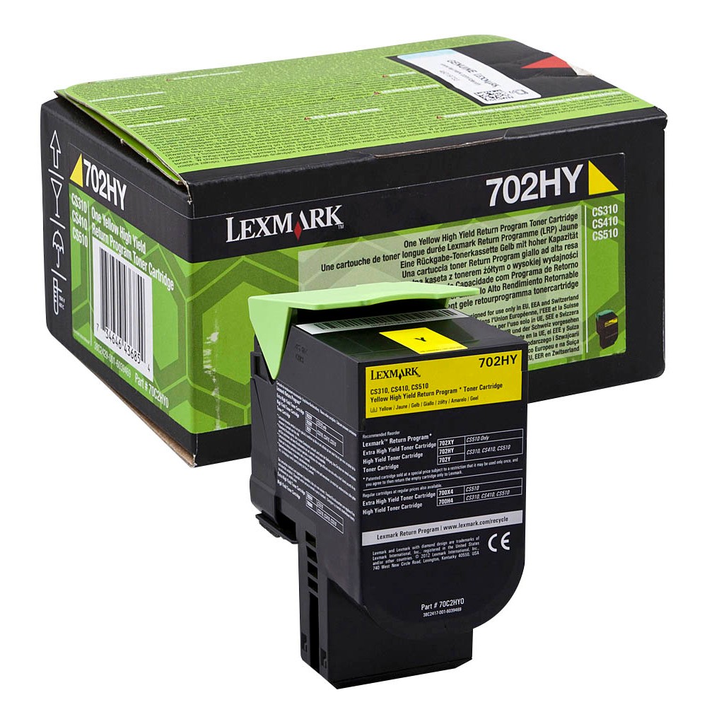 Lexmark 70C2HY0 / 702HY Toner Yellow