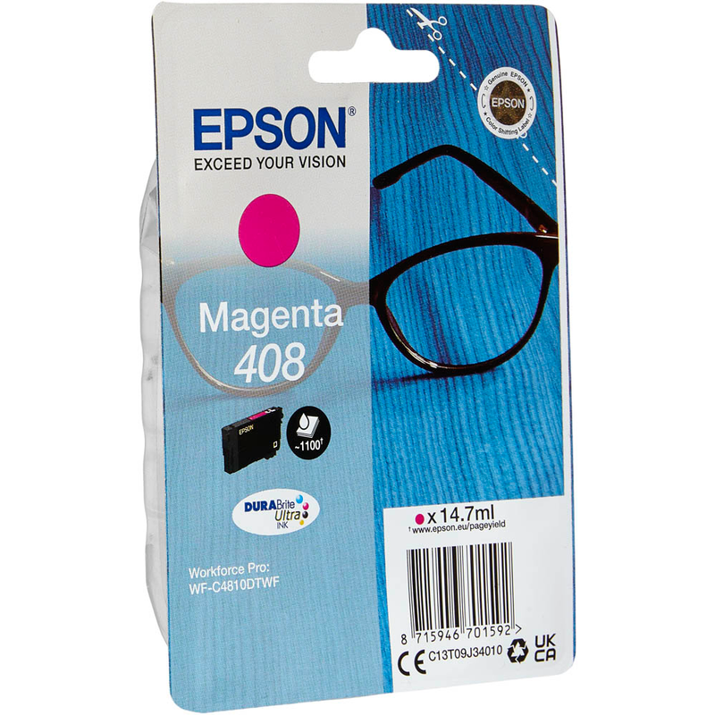 Epson Tintenpatrone magenta (C13T09J34010, 408)
