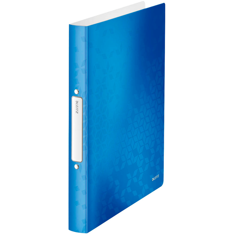 LEITZ WOW Ringbuch 2-Ringe blau-metallic 3,2 cm DIN A4, 1 St.