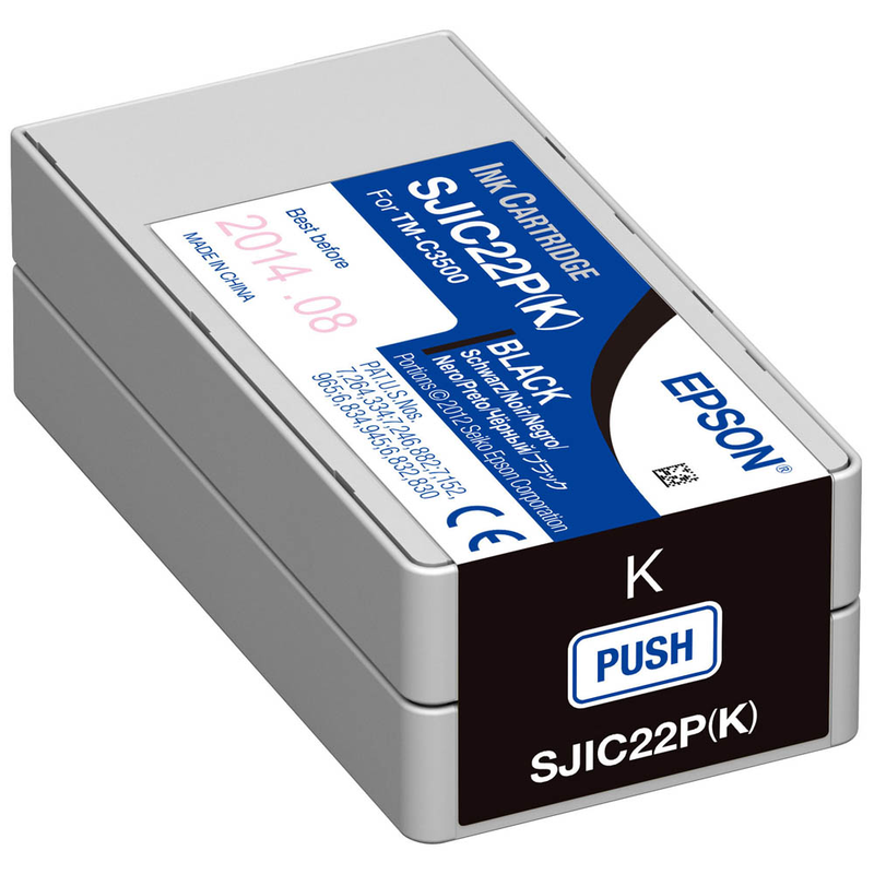 Epson Tintenpatrone schwarz (C33S020601, SJIC22P(K))