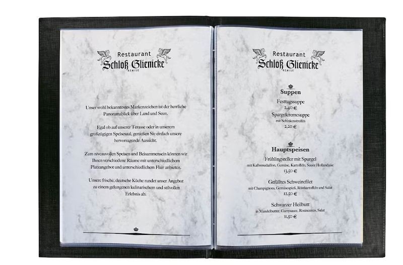 SIGEL Briefpapier Marmor grau DIN A4 200 g/qm 50 Blatt