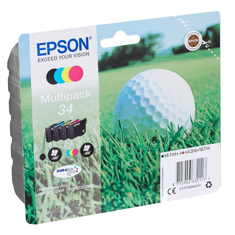 Epson 34 / C13T34664010 Tinten Multipack CMYK (4er Set)