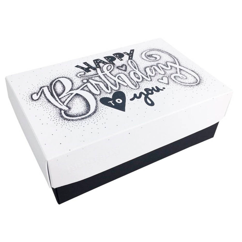 BUNTBOX Geburtstag M Geschenkboxen-Set weiß, 3 St.