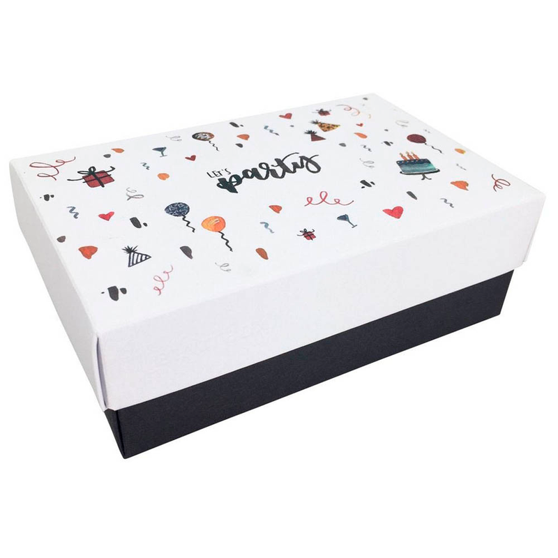 BUNTBOX Geburtstag M Geschenkboxen-Set weiß, 3 St.