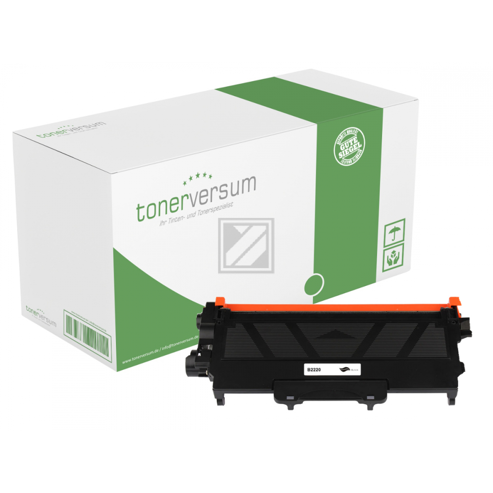 Tonerversum Toner-Kit schwarz HC plus (101037) ersetzt TN-2220