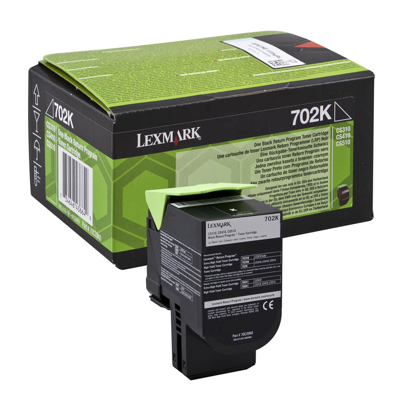 Lexmark Toner-Kit Return schwarz (70C20K0, 702K)
