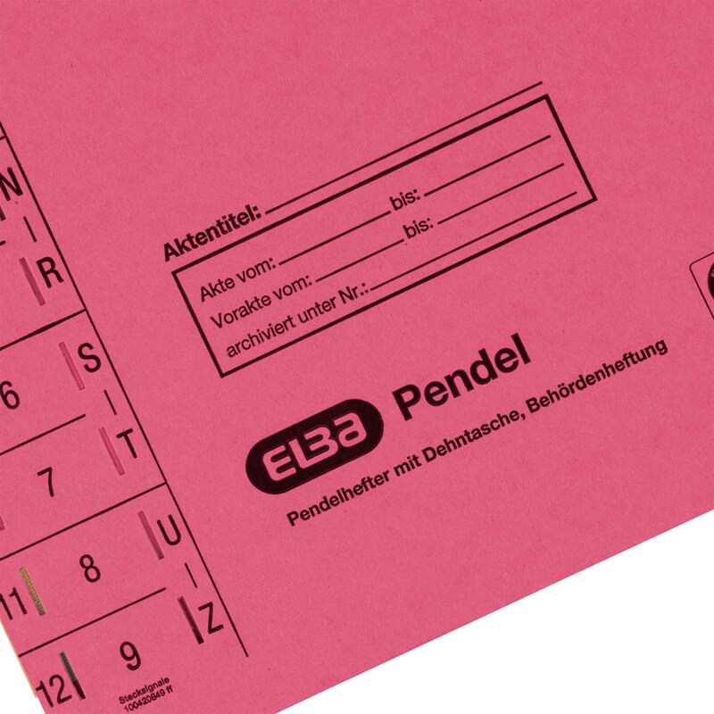 ELBA Pendelhefter Karton rot DIN A4 1x Amtsheftung, 1 St.