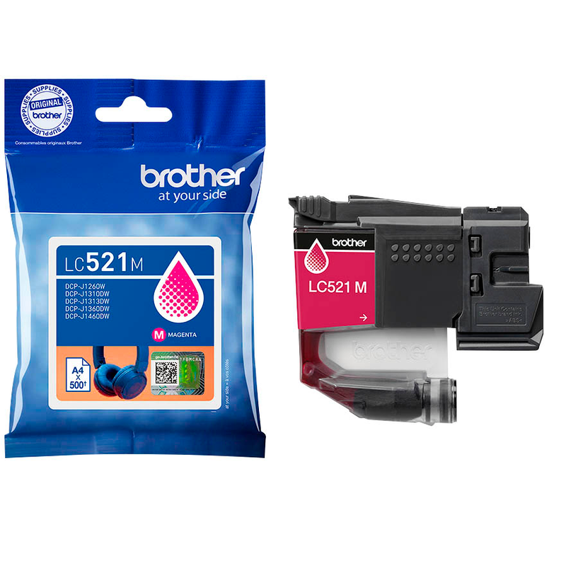 Brother Tintenpatrone magenta (LC-521M)