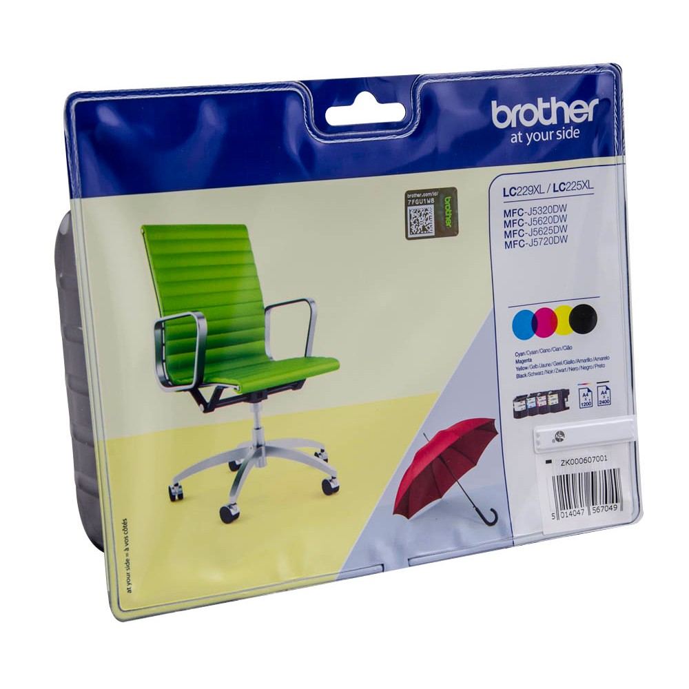 Brother LC-229XLVALBPDR Tinten Multipack CMYK (4er Set)