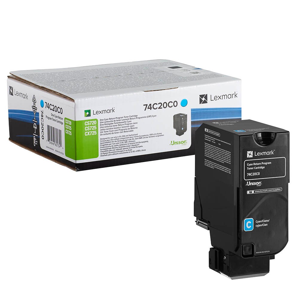 Lexmark 74C20C0 Toner Cyan