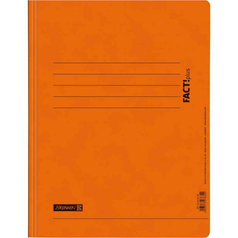 BRUNNEN Schnellhefter FACT!plus Karton orange DIN A4, 1 St.