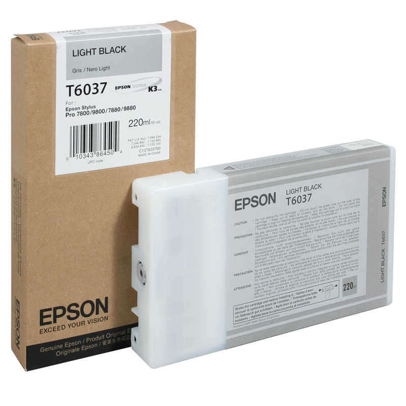 Epson Tintenpatrone schwarz light HC (C13T603700, T6037)