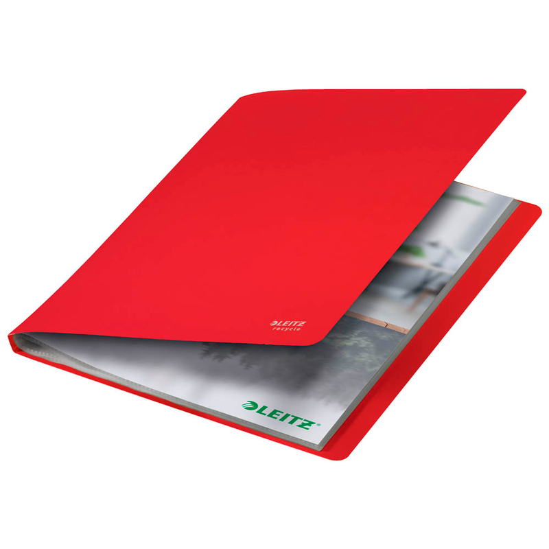 LEITZ Recycle 4677 Sichtbuch DIN A4, 40 Hüllen rot, 1 St.