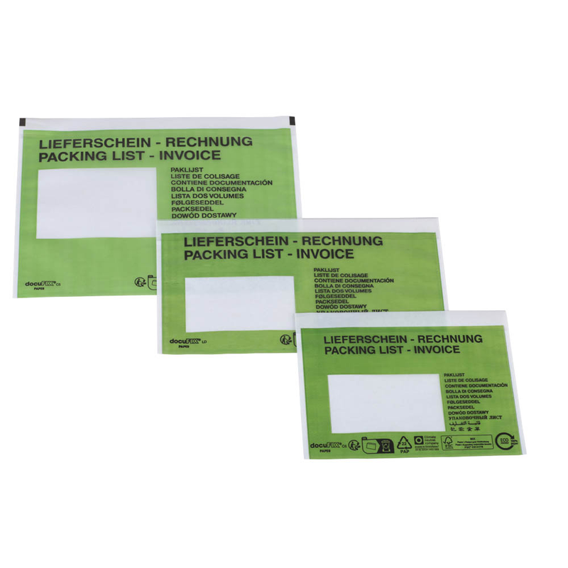 docuFIX® PAPER Lieferscheintaschen Papier DIN C5 1.000 St.