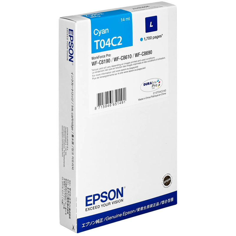 Epson Tintenpatrone cyan (C13T04C240, T04C2)