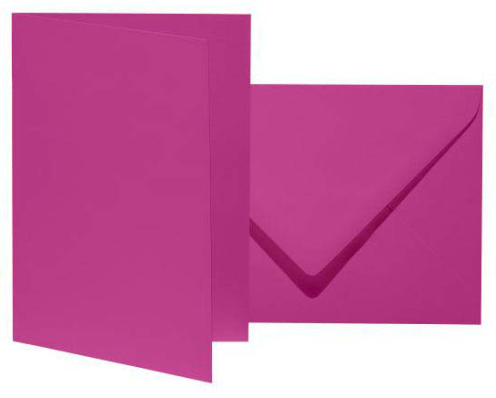 artoz Faltkarten mit Briefumschlägen Mosaic 943601-486 fuchsia DIN B6, 10 St.