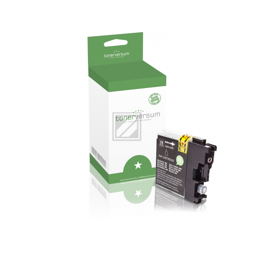 Tonerversum Tintenpatrone schwarz (100082) ersetzt LC-1100BK