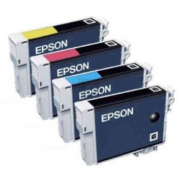 Epson Tintenpatrone gelb, magenta, schwarz, cyan (C13T07154012, T0715)