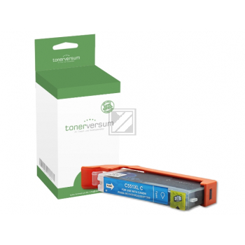 Tonerversum Tintenpatrone cyan HC (100303) ersetzt CLI-551CXL