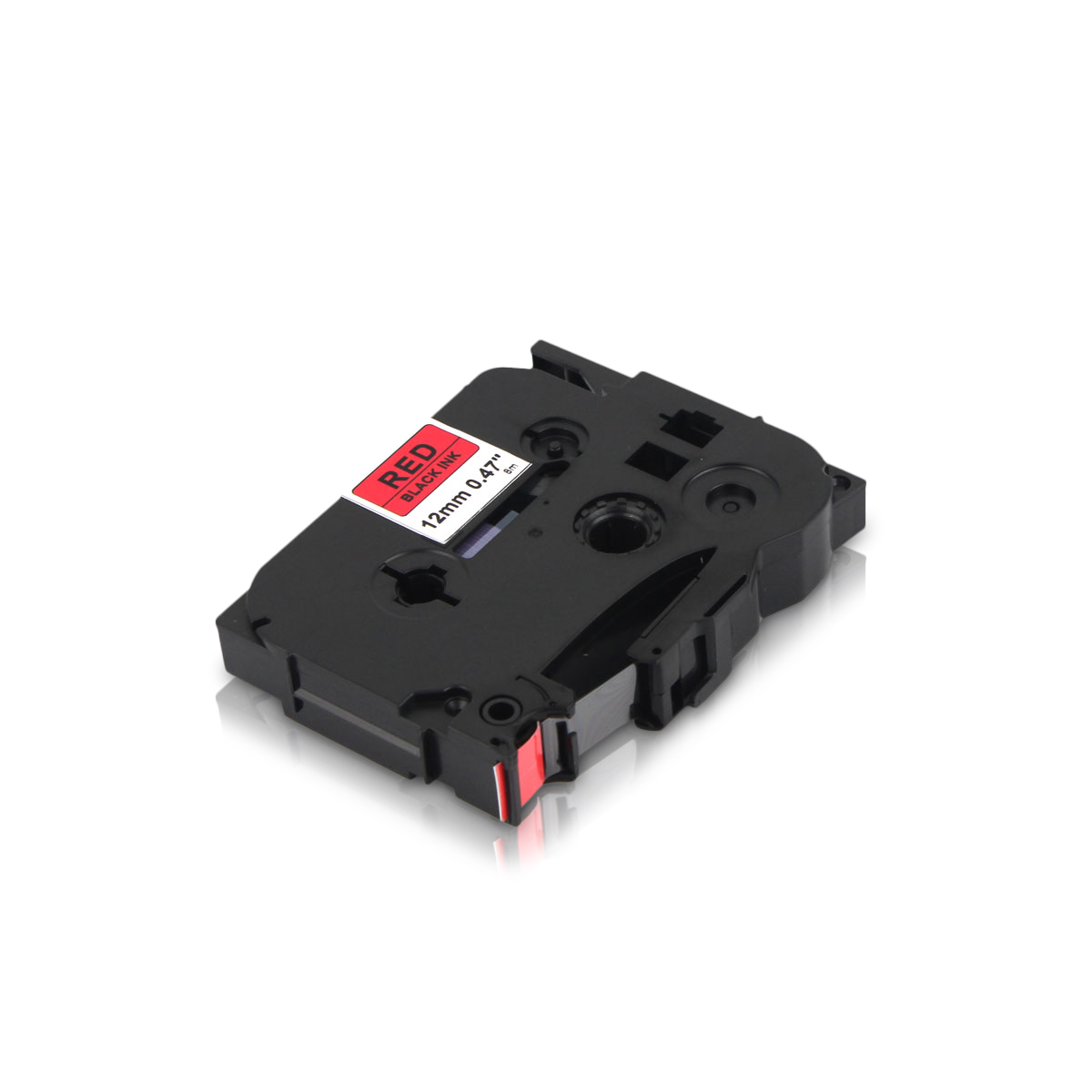 Kompatibel zu Brother TZe-431 P-Touch Schriftband 12mm schwarz/rot