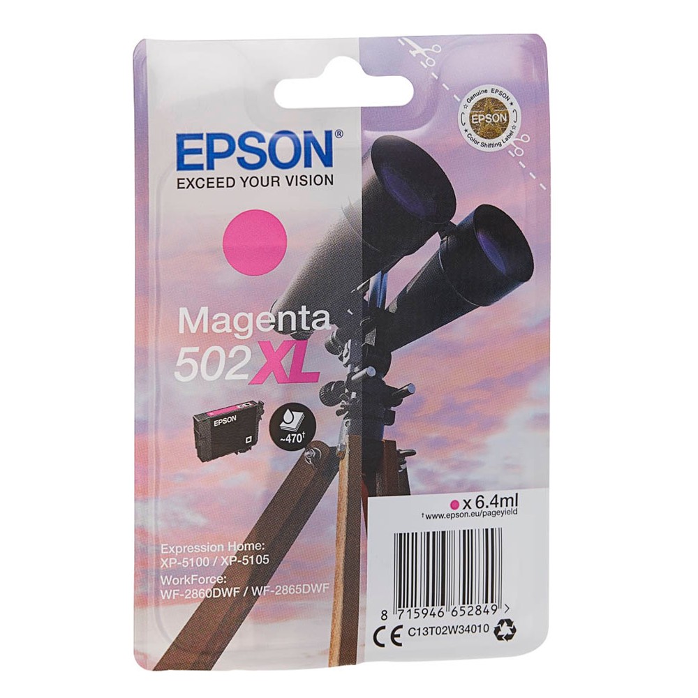 Epson 502 XL / C13T02W34010 Tinte Magenta