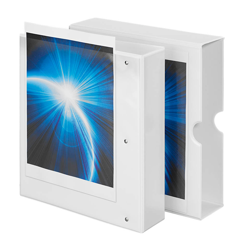 EICHNER Präsentationsringbuch 4-Ringe weiß 8,0 cm DIN A4, 1 St.