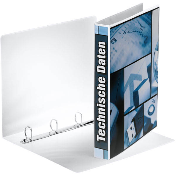 Esselte Präsentationsringbücher 4-Ringe weiß 4,4 cm DIN A4, 10 St.