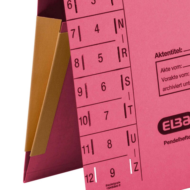 ELBA Pendelhefter Karton rot DIN A4 1x Amtsheftung, 1 St.