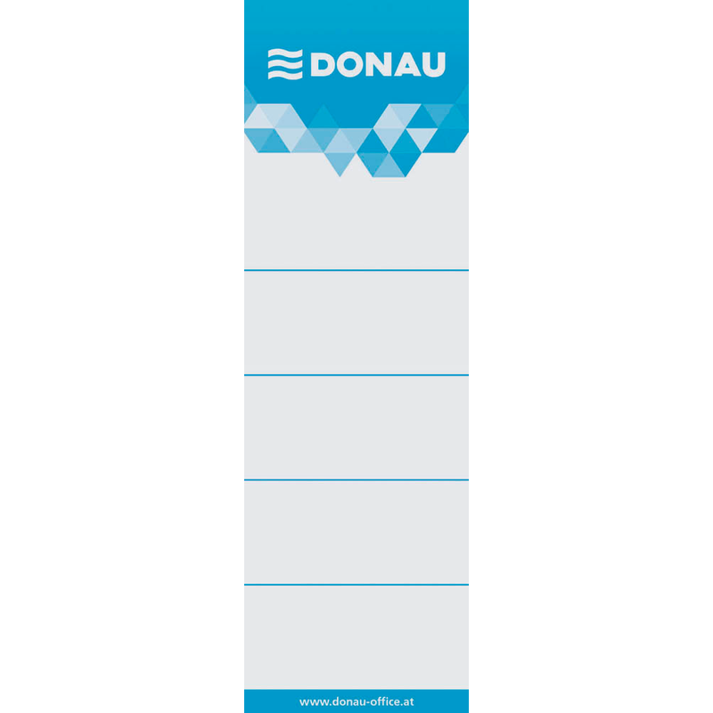 DONAU Einsteck-Rückenschilder weiß für 7,5 cm Rückenbreite, 20 St.