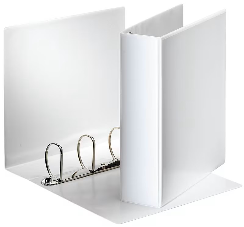 Esselte Präsentationsringbuch 4-Ringe weiß 8,5 cm DIN A4, 1 St.