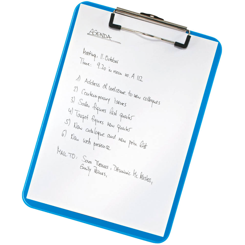 LEITZ Klemmbrett WOW 3971 DIN A4 blau Kunststoff, 1 St.